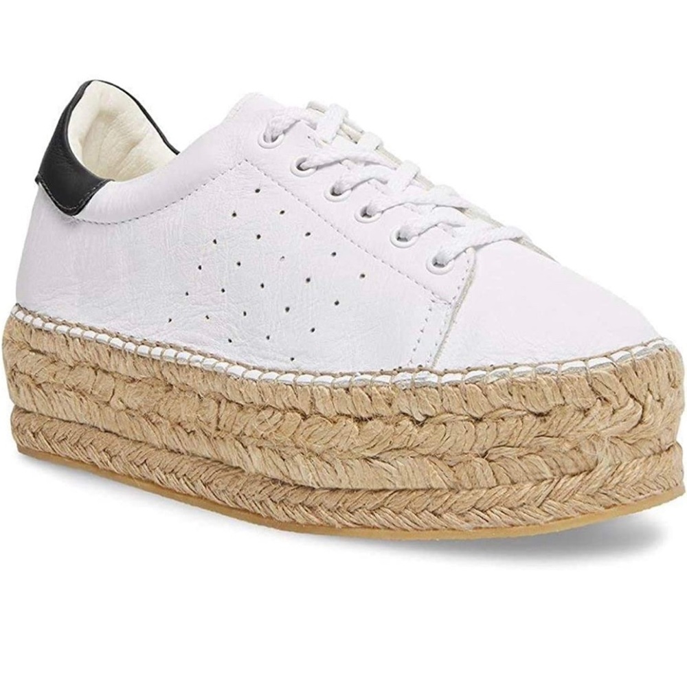 Steve Madden White Espadrille Sneakers size 8